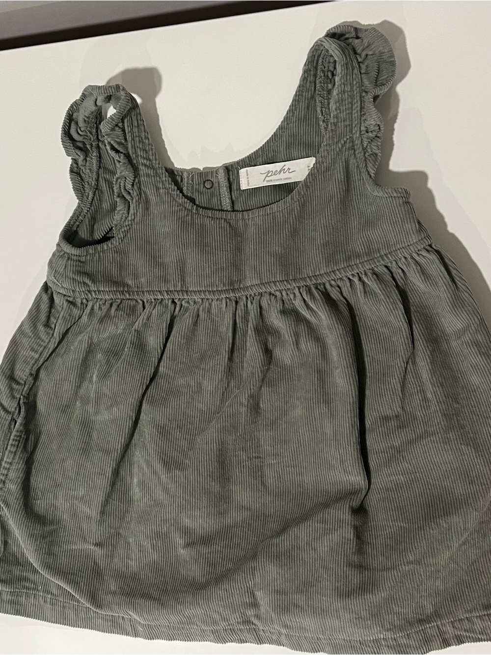 Pehr Olive Green Corduroy jumper dress - 2T